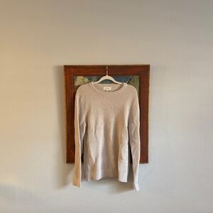 Banana Republic Men's Light Beige Crewneck Sweater
